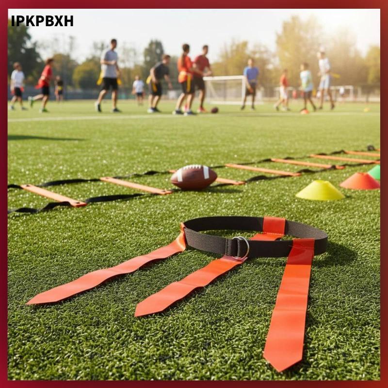 MagiDeal Flag Football Set 2-Team Colours Football Flag Belt Kit Safe Play for PE Class