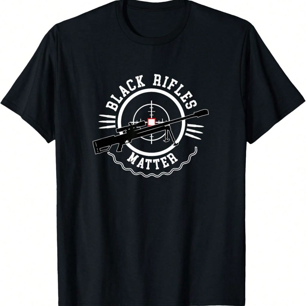 Gun Lover Tees - Sniper Black Rifles Matter T-Shirt เสื้อยืด