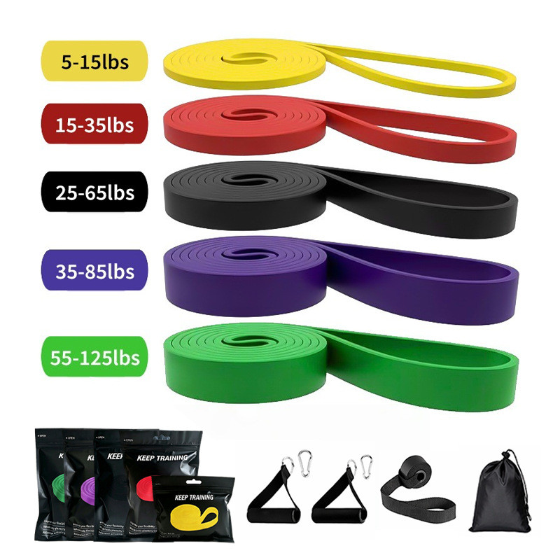 Tpe Resistance Band Multifunctional Fitness Elastic Band Squat Shaping Tension Band Pull-Up Auxiliar