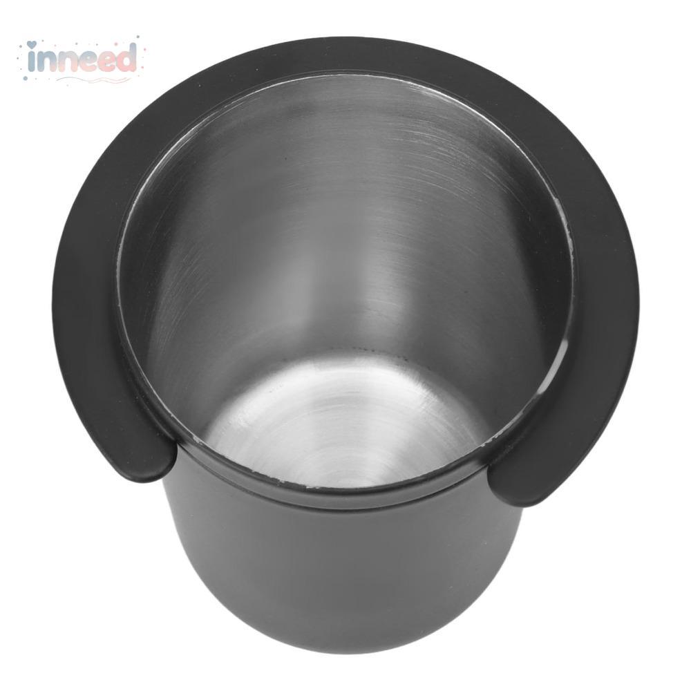 INNEED Coffee Dosing Cup, สีดําทนทาน Dosing Cup เครื่องมือ, Universal Fit สแตนเลสผงกาแฟถ้วย Espresso