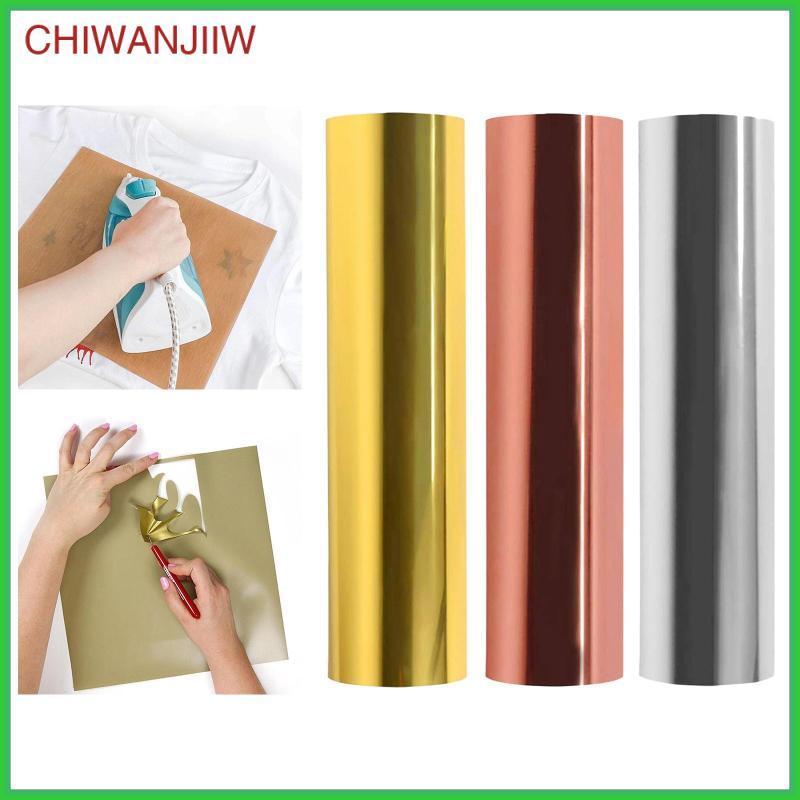 [chiwanjiiw] Easy Weed Metallic Heat Transfer Vinyl Iron-on press HTV T-shirt Cricut Film