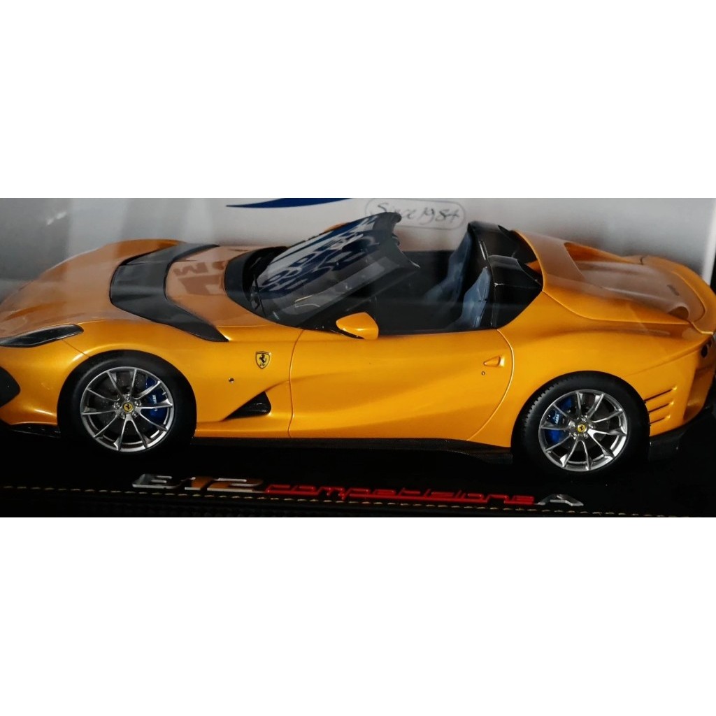 [คลังสินค้าพร้อม] BBR 1: 18 812 Competizione A Convertible 812 Track Version Ferrari รถจําลองรุ่น Pi