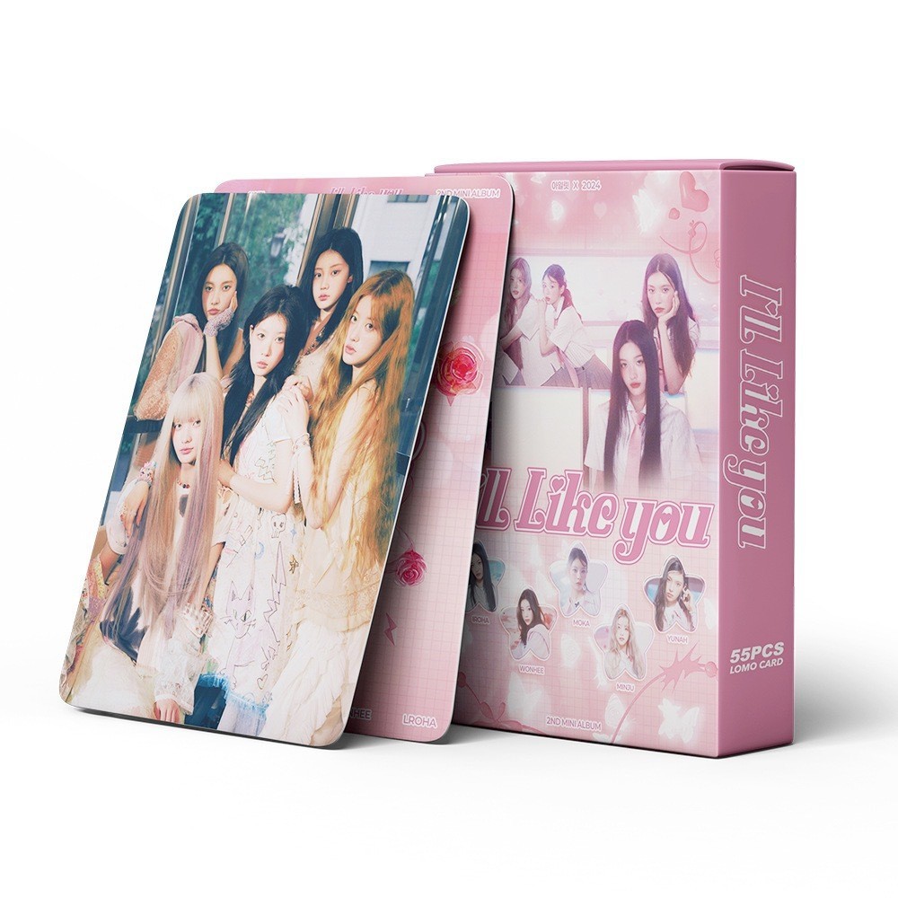 จํานวนมาก 55 ILLIT ILLIT Return อัลบั้ม ILLIKE YOU Card KPOP Star Merchanded LOMO Photocard