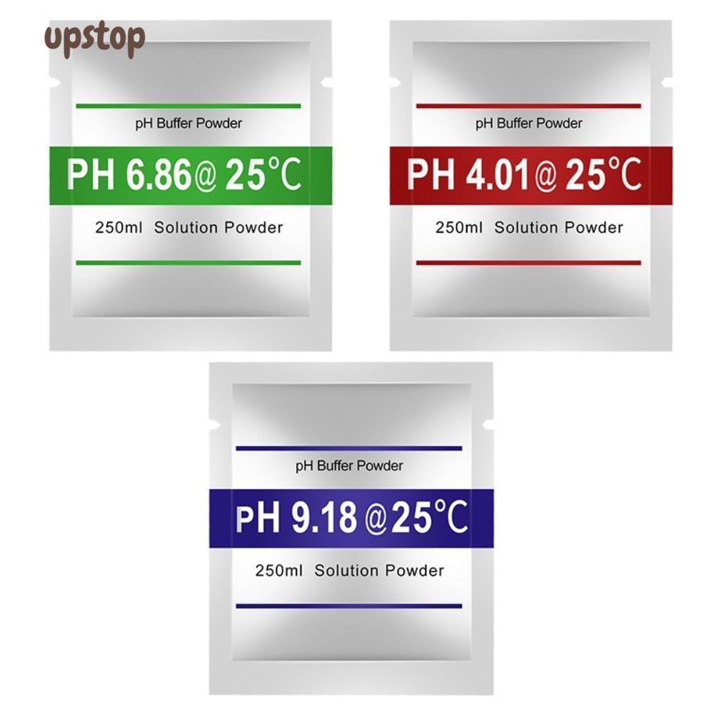 UPSTOTO 15 ชิ้น PH Buffer Solution Powder, Point 3 ประเภท PH 6.86 PH Meter Calibration Solution Powd