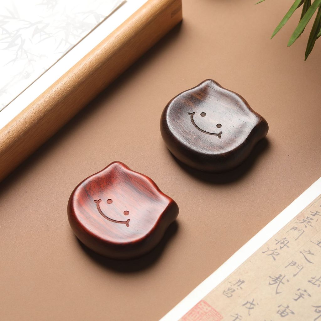 สิ่งประดิษฐ์บีบอัดชิงชันธรรมชาติไม้ DIY น่ารักสร้างสรรค์การออกแบบแพ็คเกจอิโมจิจับชิ้น Q5HE