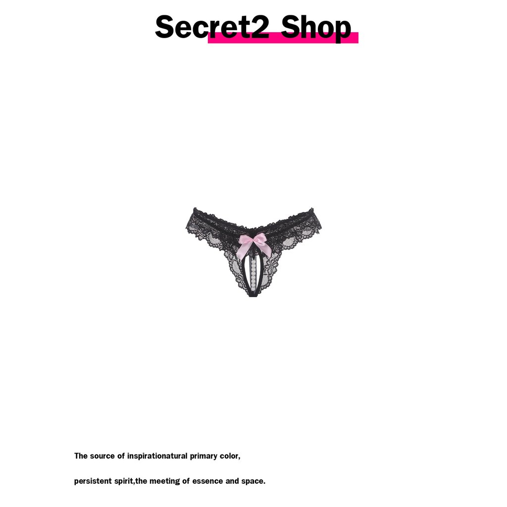 Secret2 Shop Sexy Temptation Sexy Pearl Lace Bow Dating กางเกงชั้นในรูปตัว T Womentgbd04.th202608310