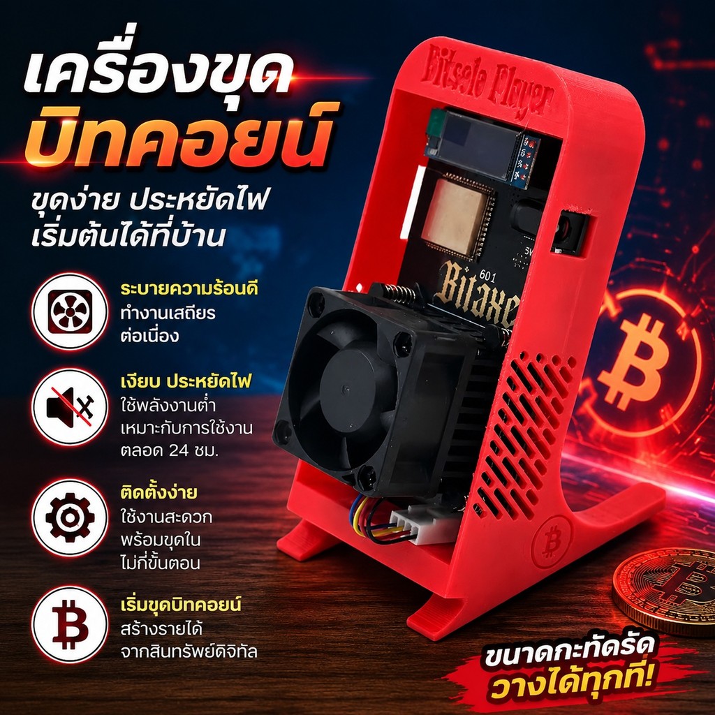 Bitaxe Gamma 601 BTC Solo Miner 1.2TH/S 18W Bitcoin BTC Wifi Miner BM1370 ชิป Asic เสียงรบกวนต่ํา Mi