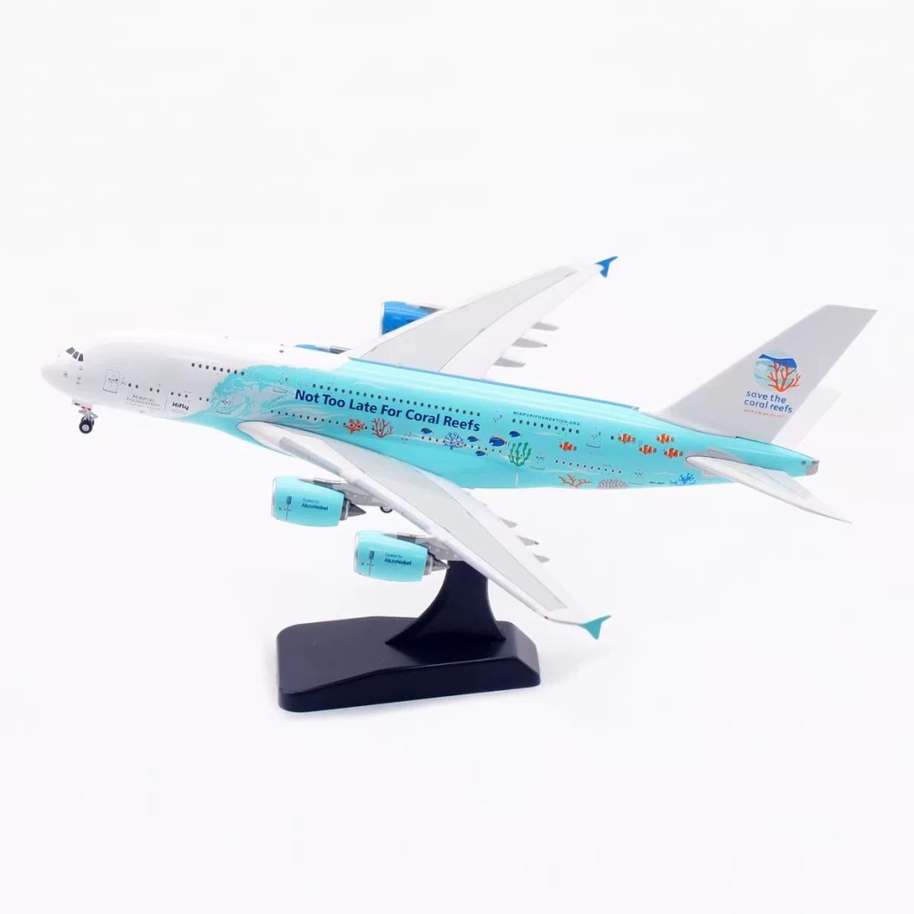 [คลังสินค้าพร้อม] Aviation 1: 400 Hifly Aviation A380 9H-MIP Landing Rack ที่ถอดออกได้ด้านล่างซื้อคํ