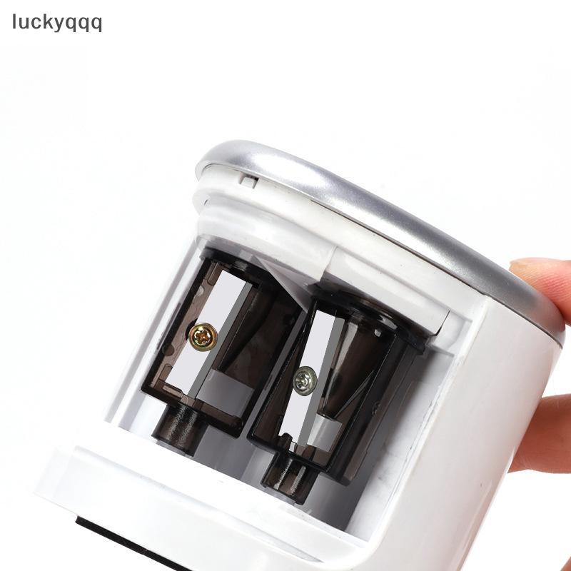 Luckyqqq 2 ชิ้นมัลติฟังก์ชั่นอัตโนมัติ 2 หลุมไฟฟ้าสวิทช์กบเหลาดินสออะไหล่ s Home Office ดินสอ Art Drawing Supplies well