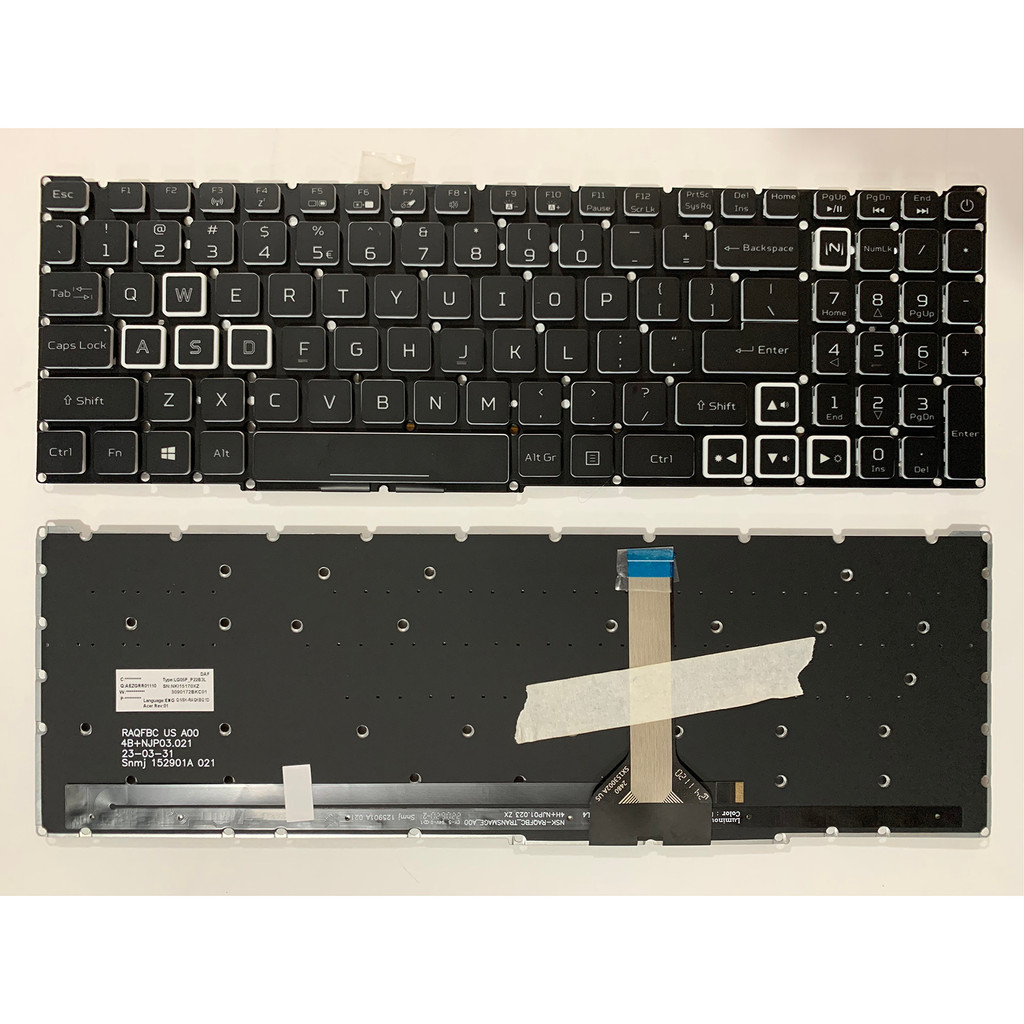 US เหมาะสําหรับ Acer Acer Nitro 5 AN515-57-50SE AN515-57-51KV แป้นพิมพ์โน้ตบุ๊ก