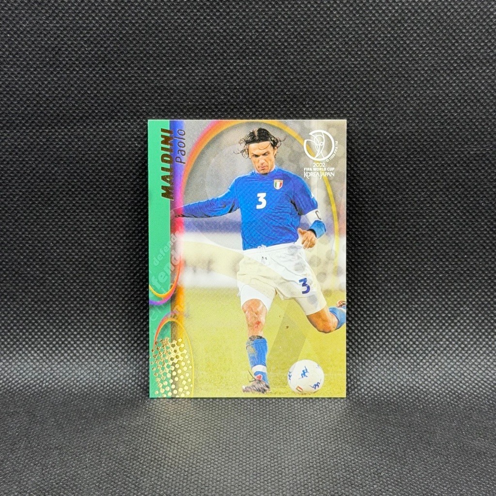 World Cup Korea Japan 2002 Card 70 Paolo Maldini Panini