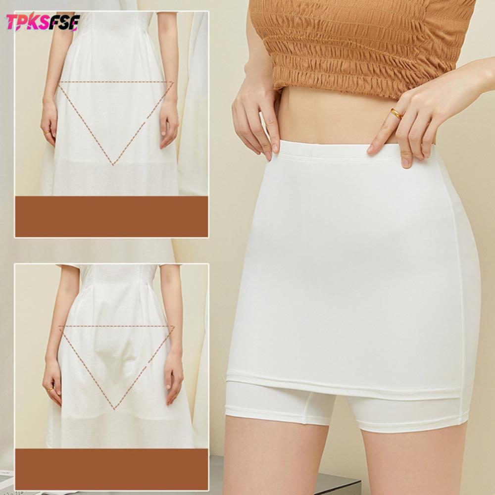 TPKSFSF Safety Pants, Elastic Breathable Safety Shorts, Female Women Double Layer Shorts Women Acces
