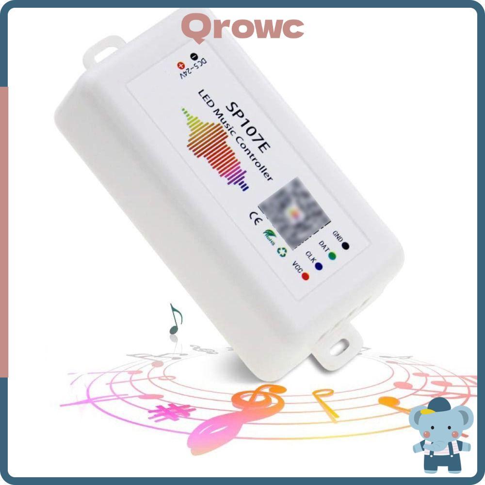 ตัวควบคุมแถบพิกเซล LED, SP105E SP107E SP108E DC5-24V ตัวควบคุมไฟ LED, บลูทูธ WiFi ไมโครโฟนในตัว ตัวค
