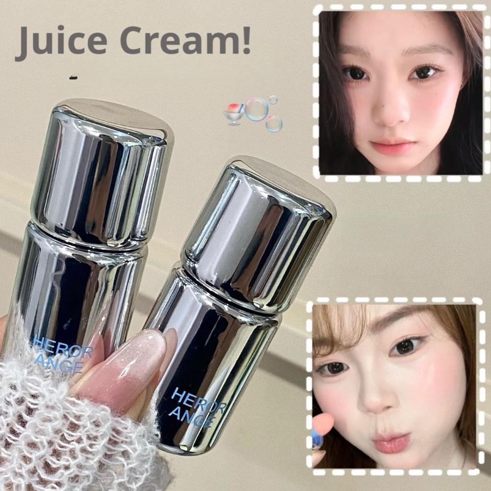 Herorange Liquid Blush Cheek Natural Contouring Brightening Liquid Blush พร้อมแปรง Facial B5k9