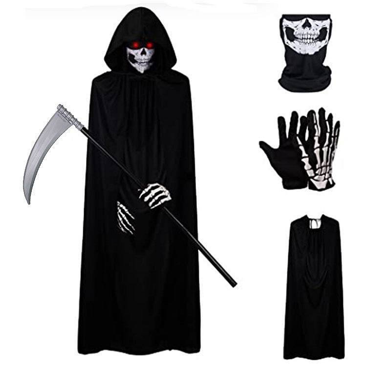Halloween Clown Costume Full Set Death Funny Clothes Suit Halloween Clown Costume Full Set Death Fun