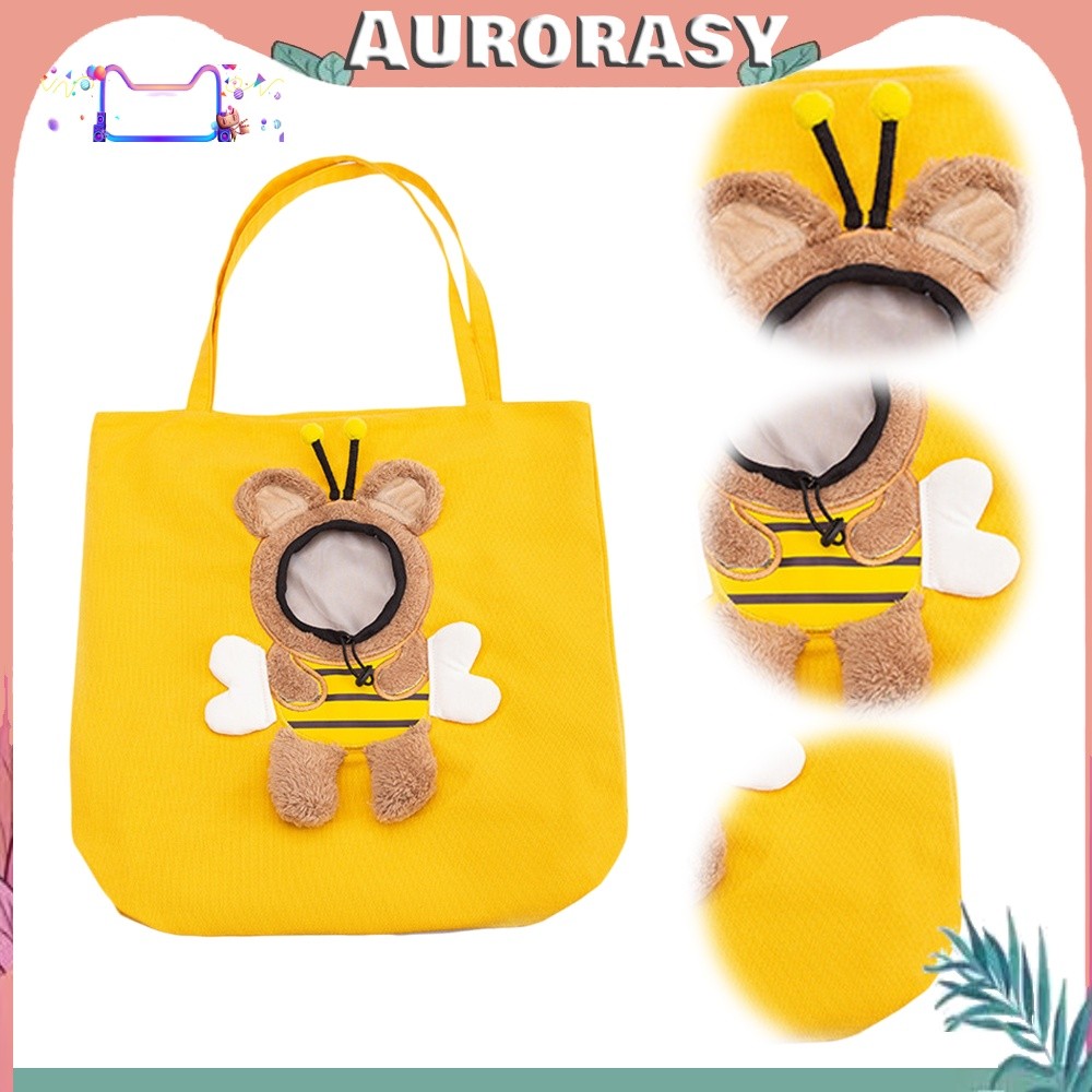 Canvas Breathable Pet Carrier Bag Peek-out Window Escape-proof