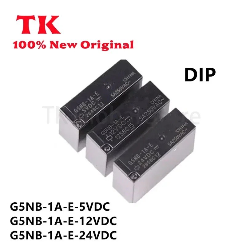 10/ชิ้นG5NB-1A-E- 5VDC 12VDC 24VDC DC5V DC12V DC24V 5A G5NB-1A-E-5VDC G5NB-1A-E-12VDC G5NB-1A-E-24VD