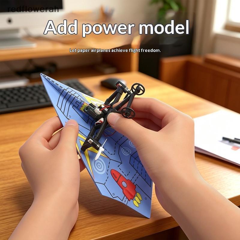 Redflowerah RC Paper Plane Kit พร้อม Gyro, DIY Electric Module & Transmitter TH