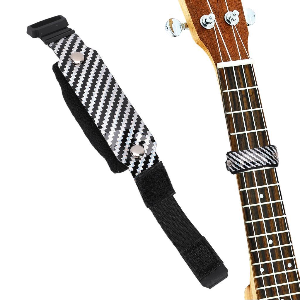 กีตาร์ String Mute Dampener คาร์บอนไฟเบอร์ Silver Fret Wrap ด้วยวัสดุโพลีเอสเตอร์สำหรับ 6 อะคูสติกไฟ