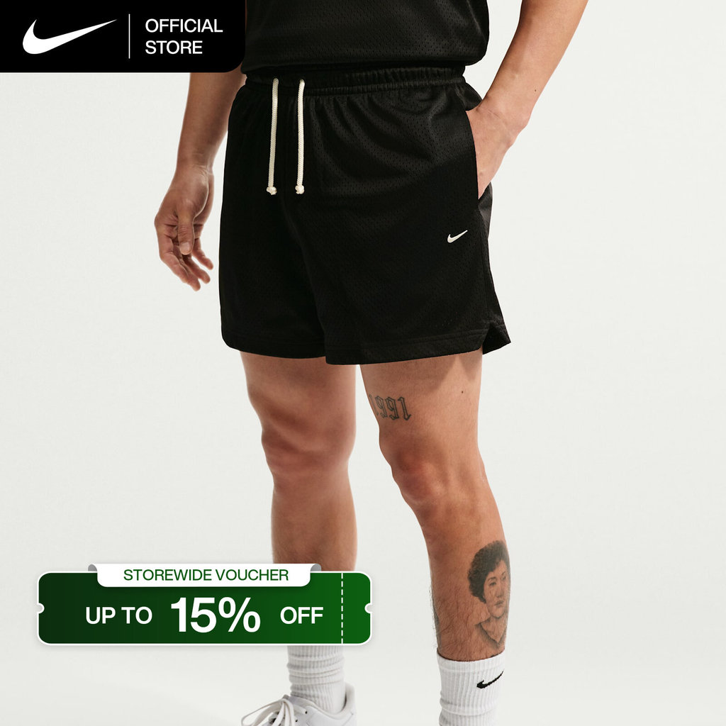 Nike Men's Standard Issue 5" Practice Mesh Basketball Shorts - Black [IF1588-010]