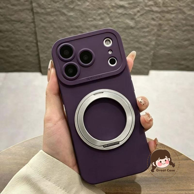 โลหะใหม่ 360° หมุนผู้ถือเคสโทรศัพท์สําหรับVivo V25 V23 V23E V21 V21S V21E V15 V11i V9 V7 V5 Plus Lit