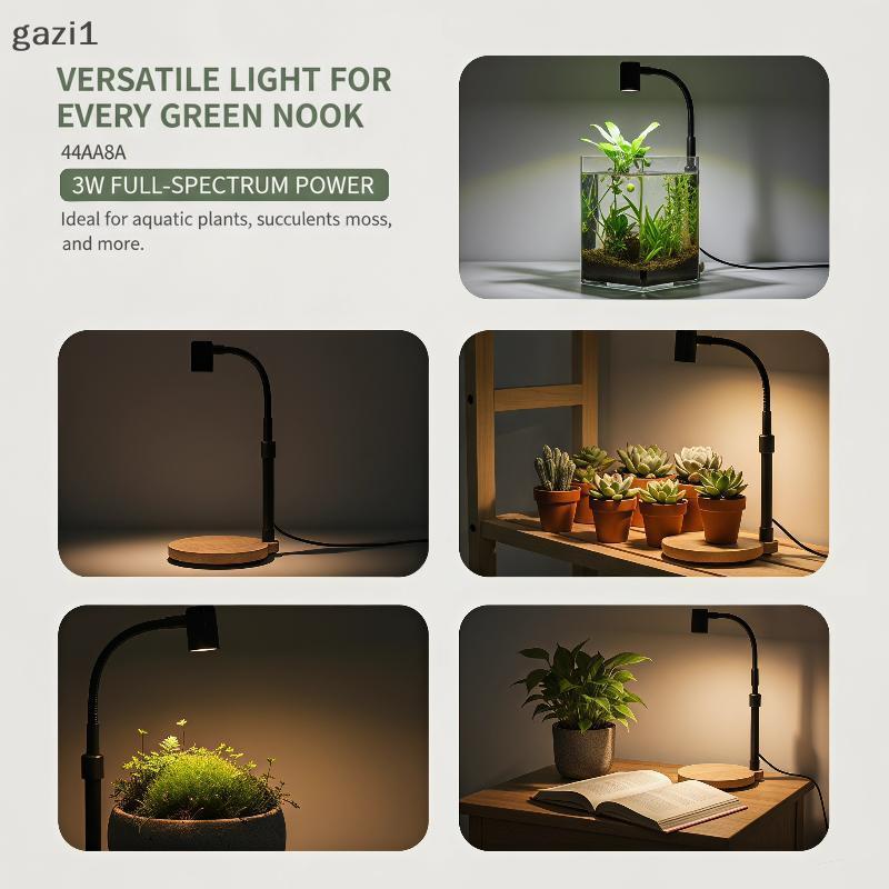 [gazi] Full Spectrum Grow Light Lamp สําหรับการเจริญเติบโตของพืช ling Micro Landscape Aquarium Light