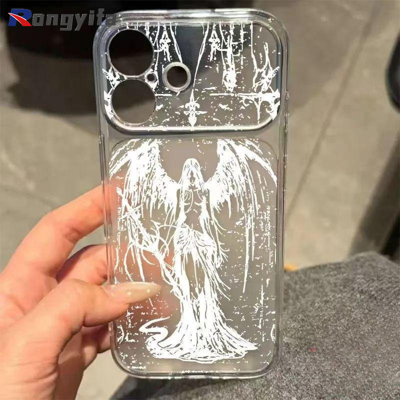 หรูหราสไตล์โกธิคสีขาวแองเจิลสําหรับOPPO A6 A6C A6i A6K A6S A6T A6V A6X A5 A5i A5M A5S A5X A3 A3 A3X 