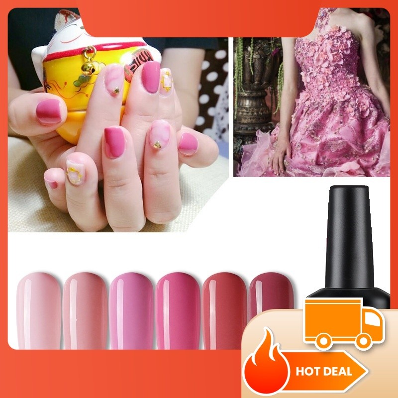 สีเจล สีโทนชมพู RS Set AS 15ml. ยาทาเล็บ สีทาเล็บ พร้อมส่ง