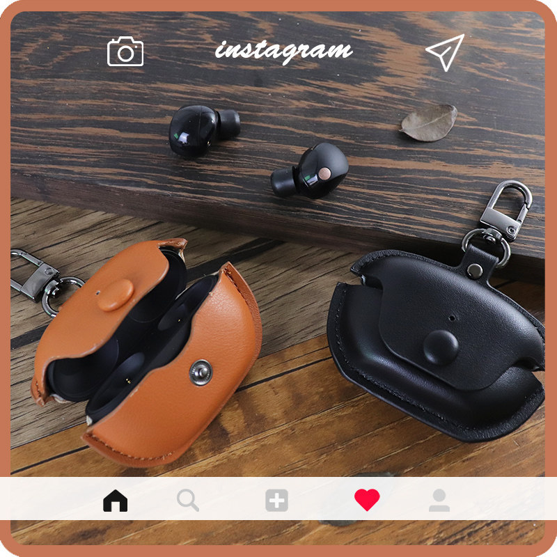 เหมาะสําหรับ SONY/SONY wh-1000xm5 ชุดหูฟังบลูทูธป้องกันกรณีหนังตะขอแบบพกพา xm5 Handmade กรณี SONY wh
