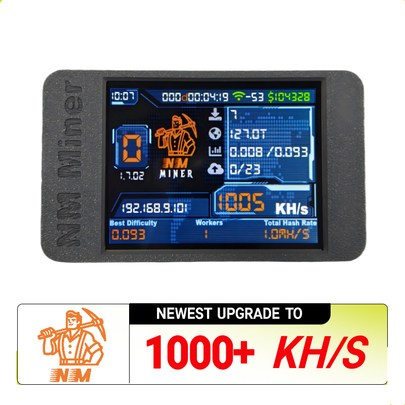 NMMiner NerdMiner V2 Hashrate 1000KH/s Lucky Miner ESP32 2.8 นิ้ว Smart Display Crypto Solo ESP32-24