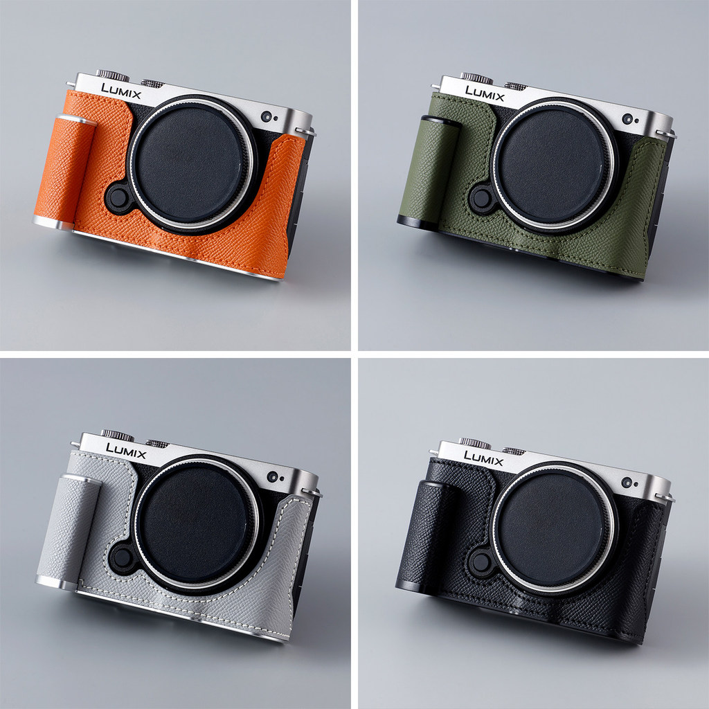 Milicase เหมาะสําหรับ Panasonic S9 LUMIX S9 เคสหนังแท้เคสป้องกันจับฐานเคสกล้อง
