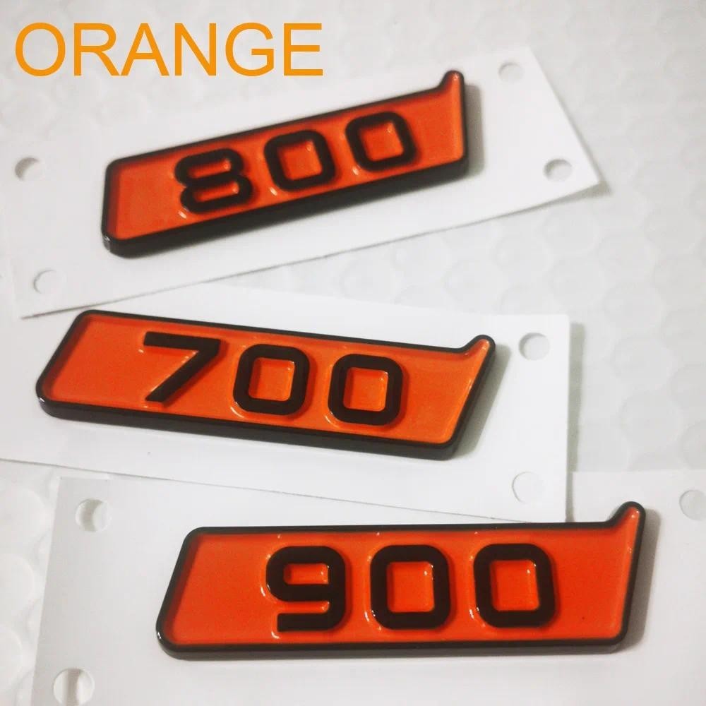 2pcs สีส้ม 800 Fender สติกเกอร์ 900 700 ประตูสติกเกอร์ด้านข้างสําหรับ Brabus Mercedes-benz AMG Rocke