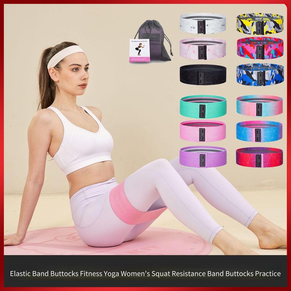 ผู้หญิง Booty Resistance Band โยคะฟิตเนสสะโพก Band Squat Glute การฝึกอบรมออกกําลังกายหน้าแรกกระชับสั