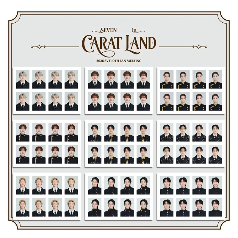 SVT < CARAT LAND > 10th Anniversary Krashima ID Photo 3cm Photo Card สินค้าภาพถ่าย