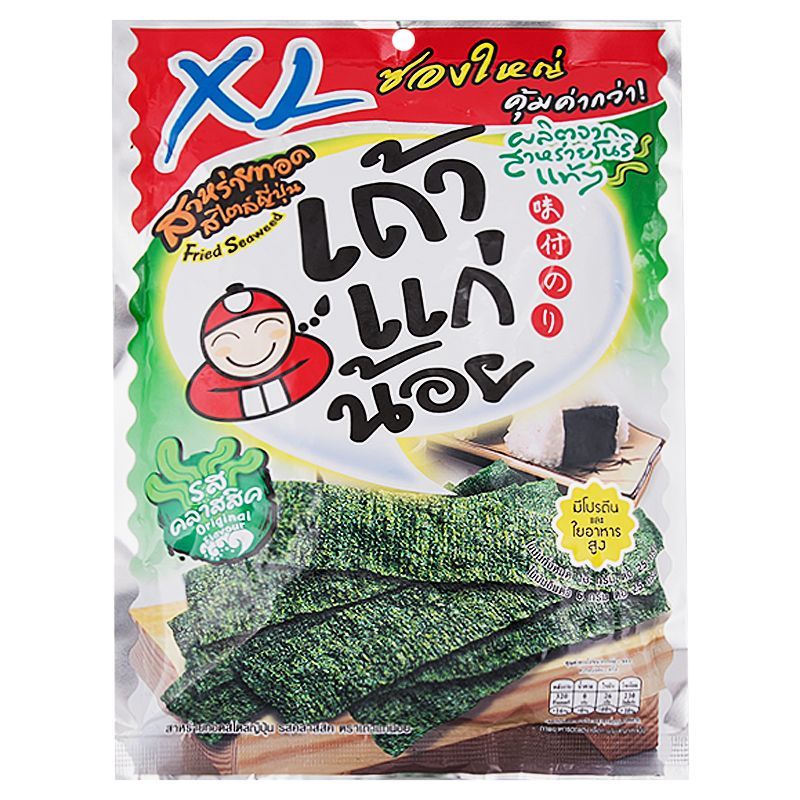 เถ้าแก่น้อยสาหร่ายญี่ปุ่น 41กรัม Taokaenoi Fried Seaweed 41g.