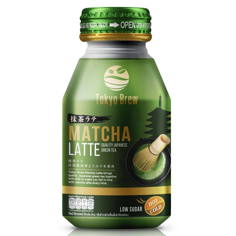 โตเกียวบริวมัทฉะลาเต้ 260มล. Tokyo Brew Matcha latte 260ml.