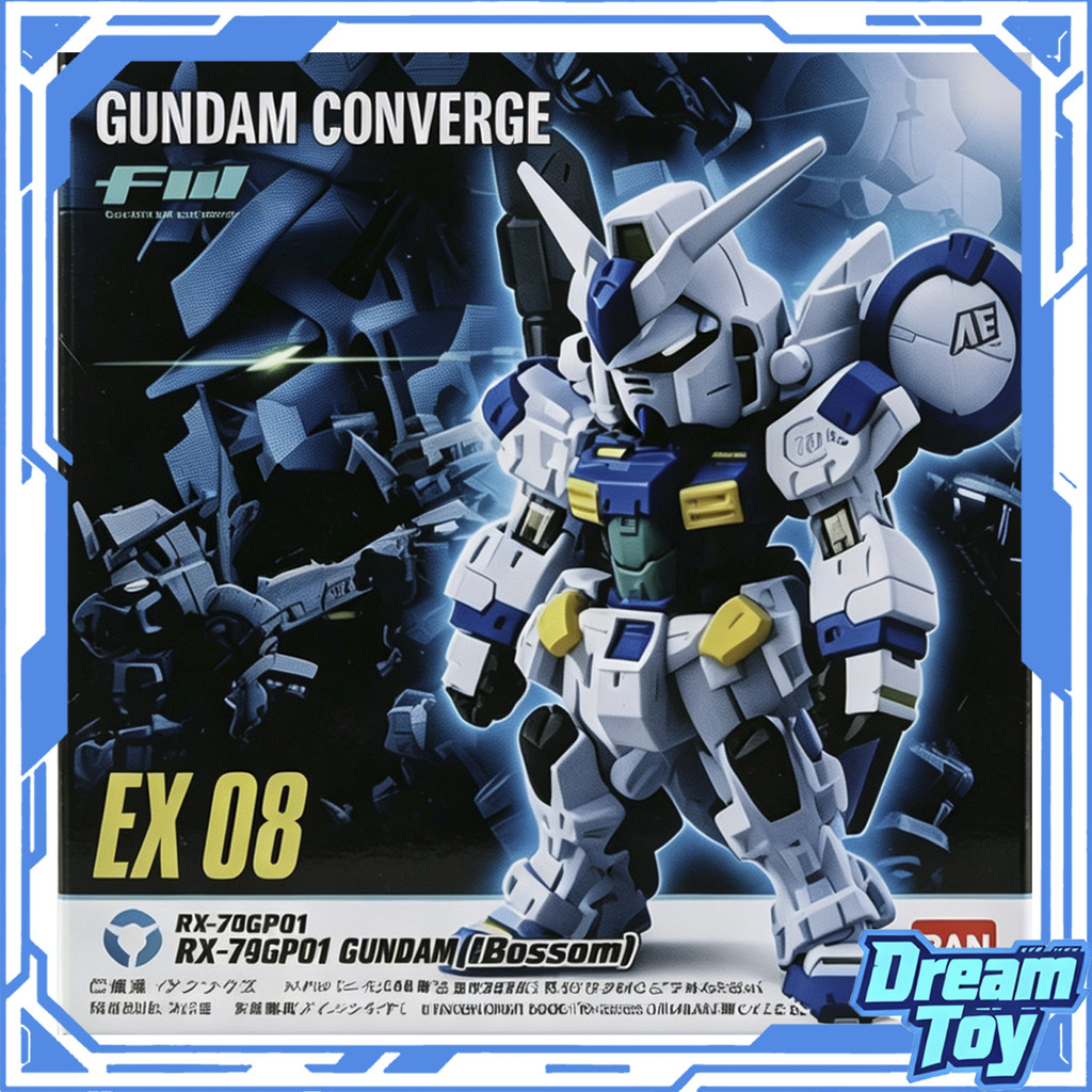 Bandai FW Fusion Works Gundam Converge EX08 RX-78GP00 Gundam GP00 Blossom, Collectible Shokugan Figu