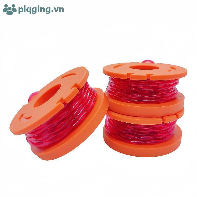 Piqging เปลี่ยน Trimmer Line Spool Kit สําหรับ WORX WA0010 WA6531 พร้อม SPOOL ฝาครอบเหมาะสําหรับสวนส