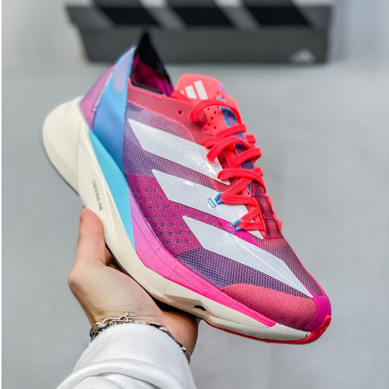 สต็อกพร้อม: Adizero Adios Pro 3 GW7261 รองเท้าวิ่งมืออาชีพที่ทนทานและดูดซับแรงกระแทก