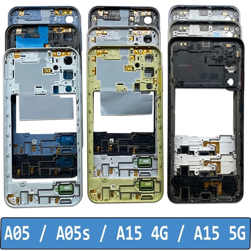 SAMSUNG ใหม่กลางกรอบแผ่นด้านหลังกล้องเลนส์อะไหล่ซ่อมสําหรับSamsung A05 A05S A15 4G A155F 5G A156B
