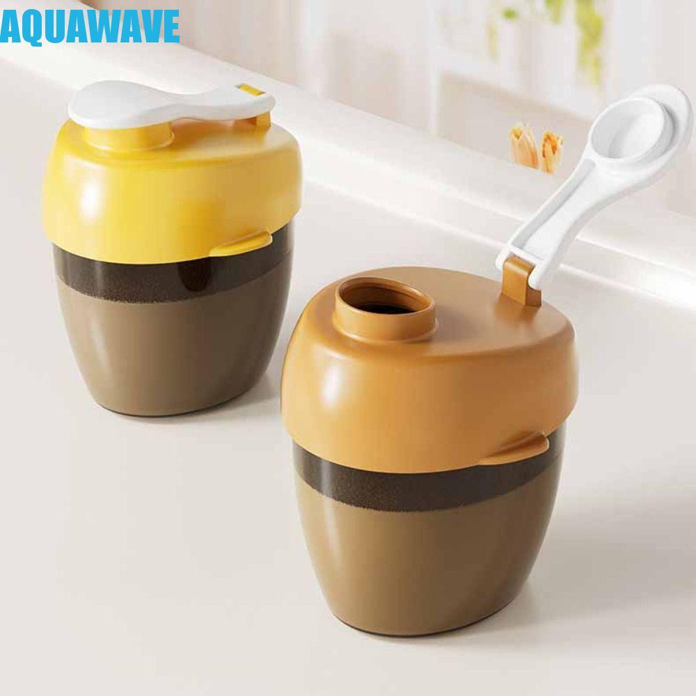AQUAWAVE กล่องนมผงเด็ก, นมผงพร้อมช้อนนมผง Toddle ภาชนะขนม, กล่องอาหารกลางวันให้อาหารน่ารัก Essential