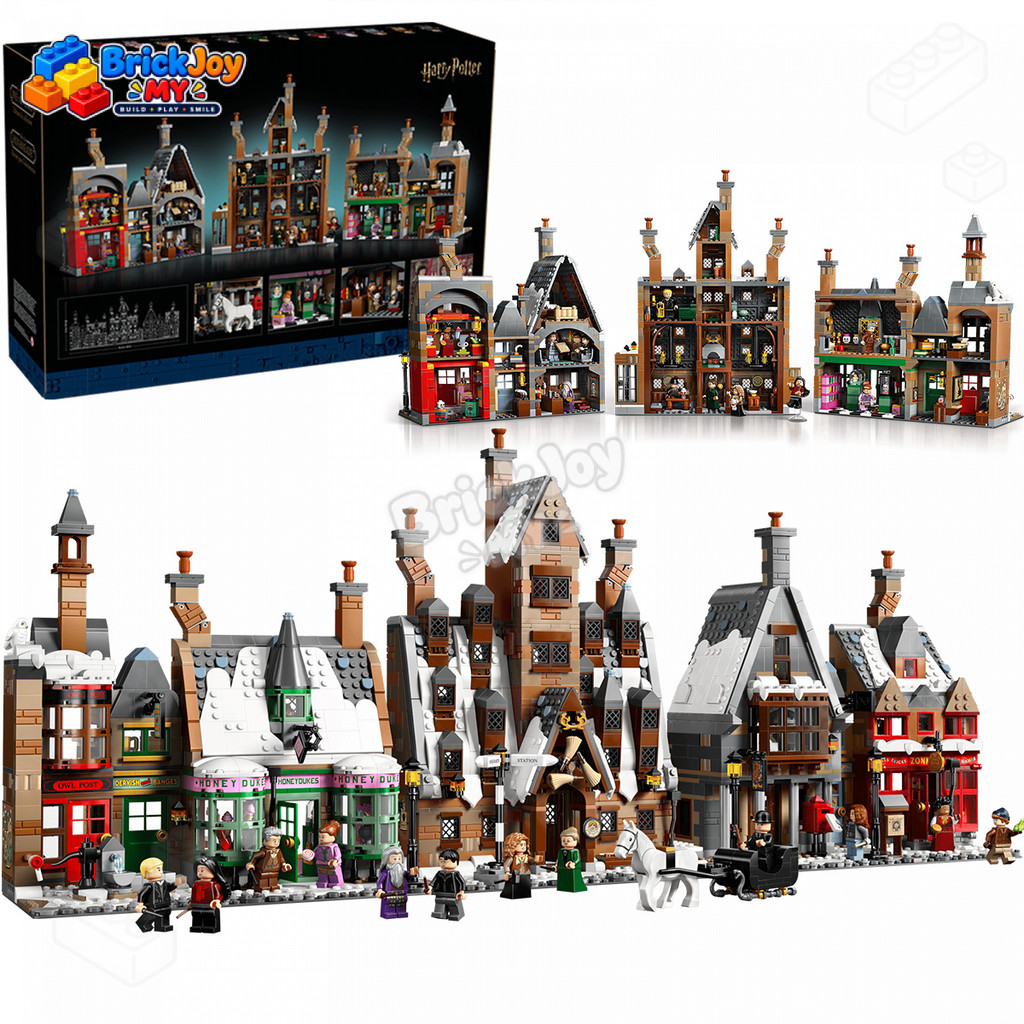 76457 Hogmeade Village Building Blocks ชุด Collectors Edition Magic Village รุ่นจอแสดงผลของเล่นของขว