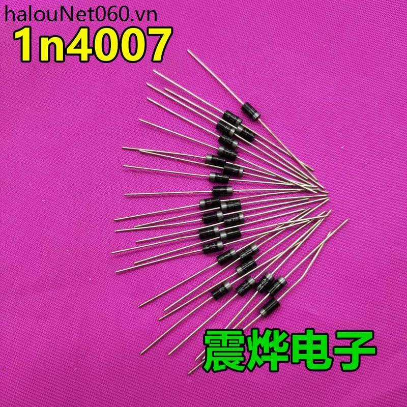เตาแม่เหล็กไฟฟ้า Rectifier Diode 1N4007 DO-41 IN4007 1A 1000V 4007 ไดโอด In-Line