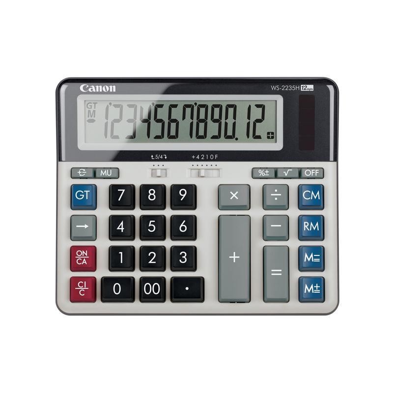 CANON เครื่องคิดเลขตั้งโต๊ะ รุ่น WS-2235H จอแสดงผล 12 หลัก