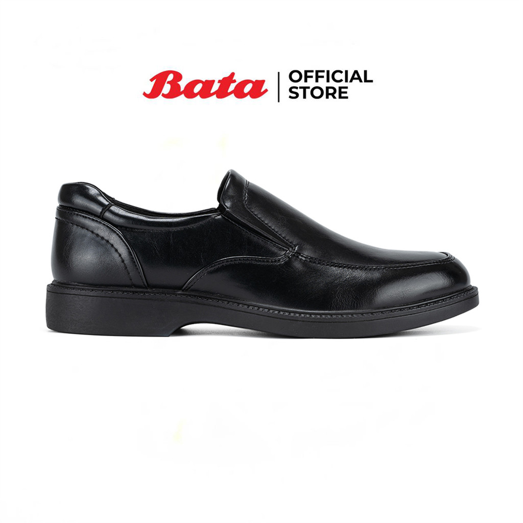 Bata حذاء رجالي رسمي سليب أون (أسود / بني) — صورة 2