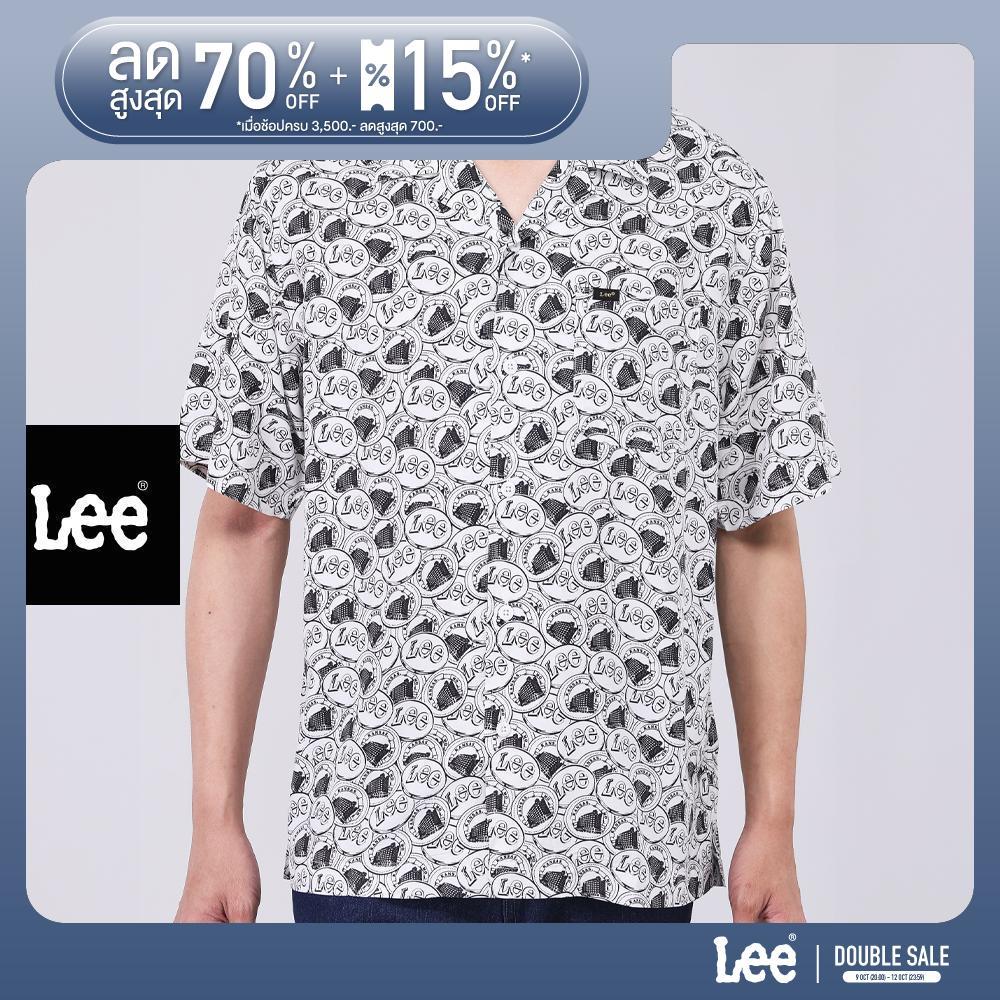 LEE قميص رجالي Comfort نصف كم — أبيض