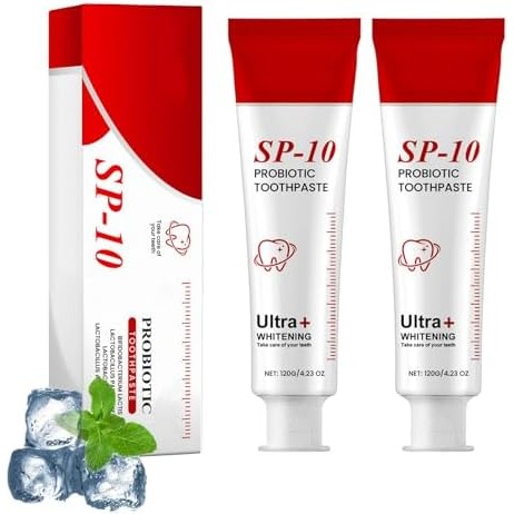 Sp-10 Probiotic Toothpaste, Ultra Whitening Sp 10, Sp-10 Probiotic Whitening, Fresh Breath, Deep Cle