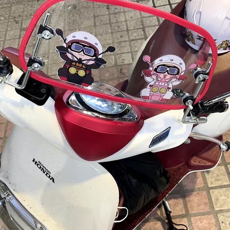 เหมาะสําหรับ Tapas Tapas 100 Retro Windshield Windshield Scooter อุปกรณ์เสริมรถจักรยานยนต์
