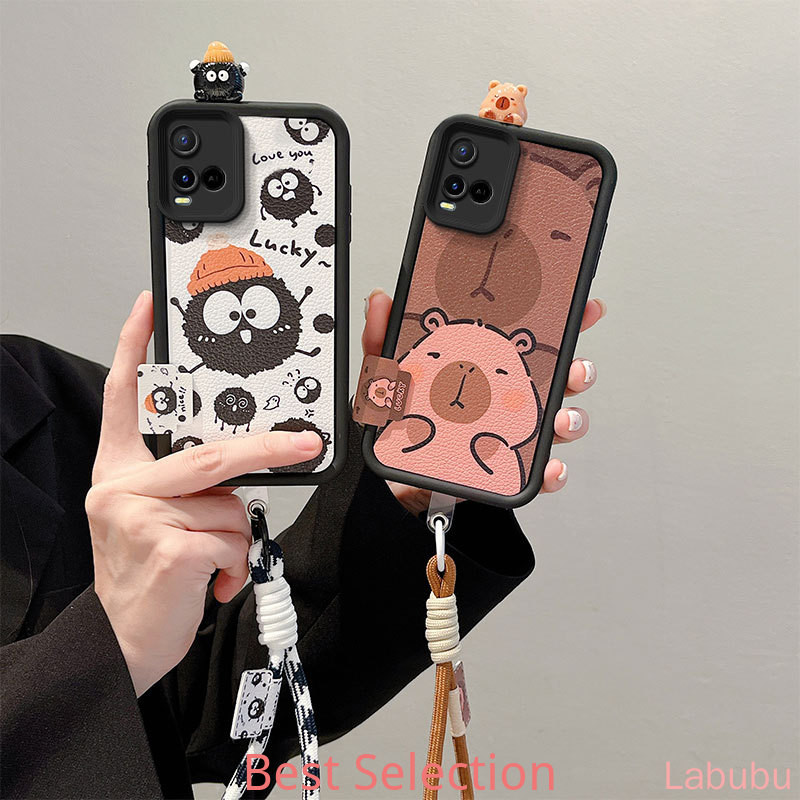 เคส vivo Y21 Y33S 4G Y21S Y33T Y21ATPU หนัง 3D ซิลิโคนอ่อนนุ่มป้องกันการตกเคสโทรศัพท์ตุ๊กตาน่ารัก BT