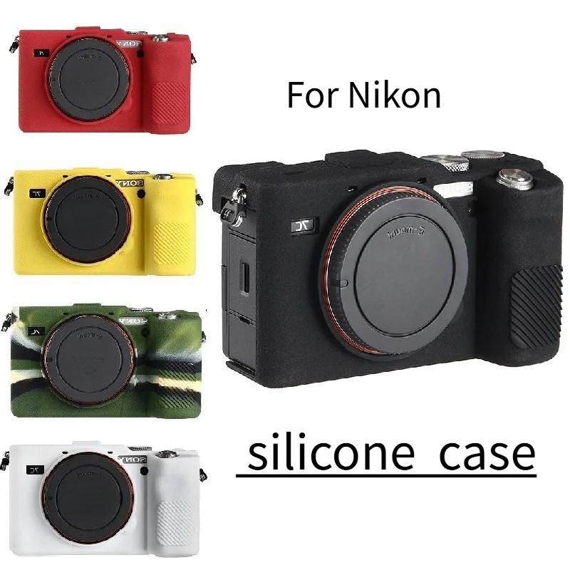 ซิลิโคนป้องกันกรณี Body Cover Protector กระเป๋ากล้อง Mirrorless สําหรับ Nikon D3300 D3500 D5200 D530